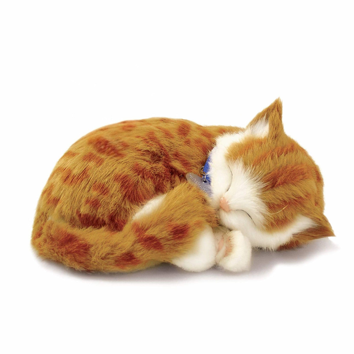 Perfect Petzzz orange tabby cat full-shot, a lifelike, low-maintenance companion