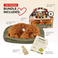 Perfect Petzzz Poodle soft synthetic fur close-up emphasizes allergy-friendly design