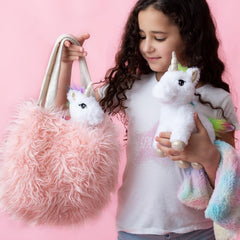Perfectto Design unicorn 4-piece plush set for imaginative play