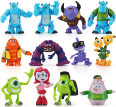 Perftsaly 12Pcs monsters cake toppers set for vibrant dessert display