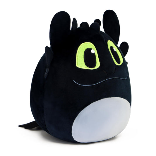 Periyholev Black Dragon plush with round body for cozy hugs