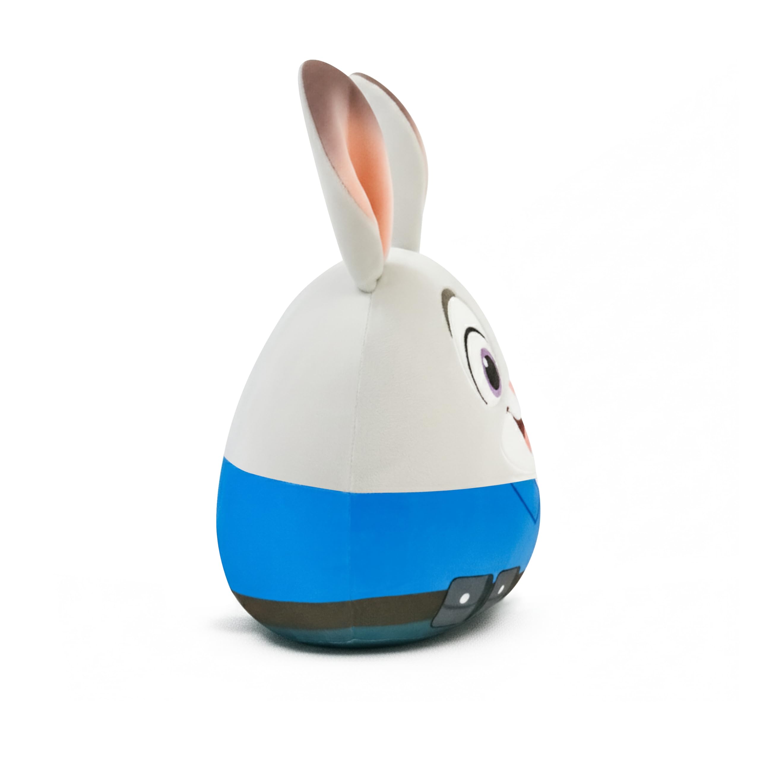 Periyholev gray rabbit police plush ears for gentle playtime