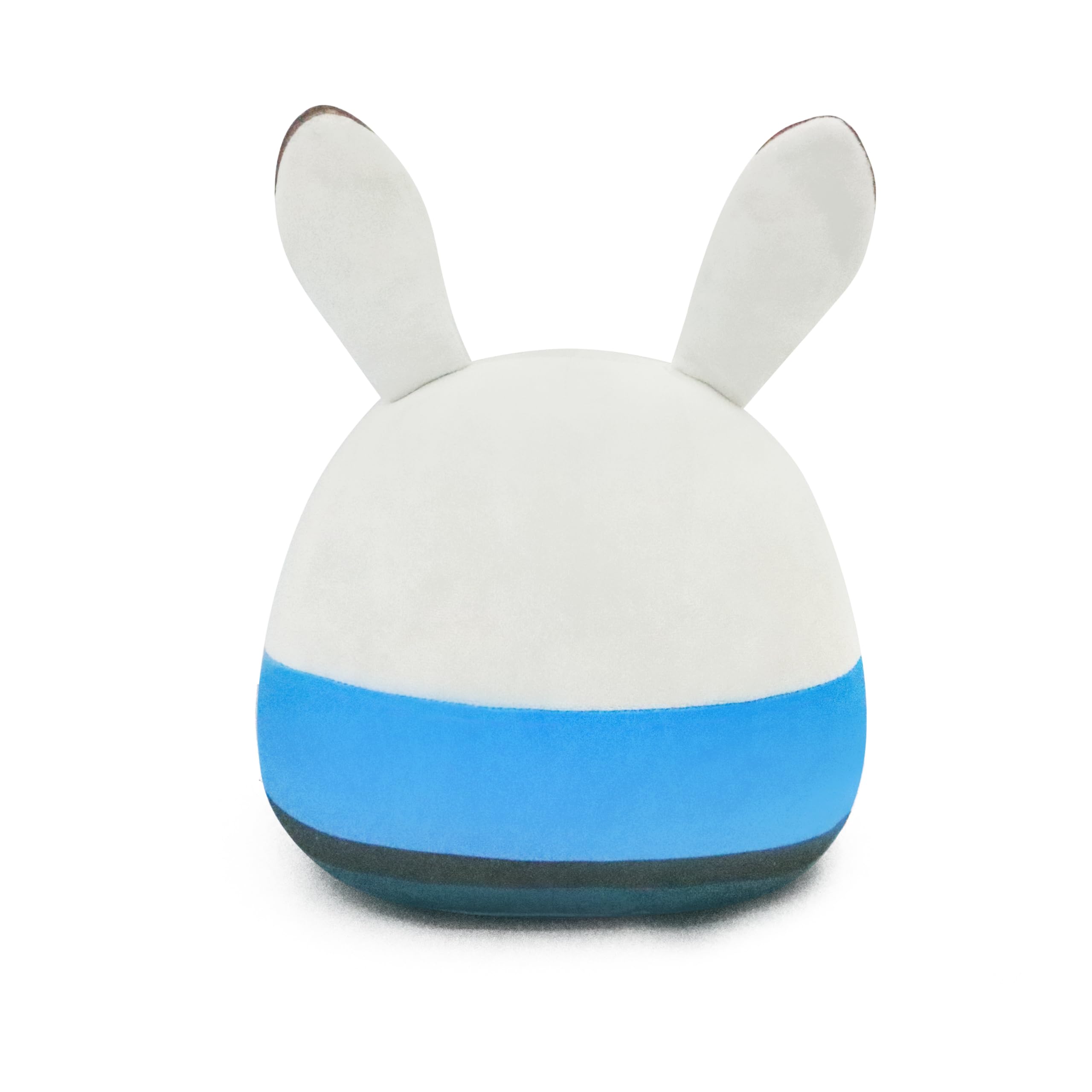 Periyholev gray rabbit police plush side profile for display