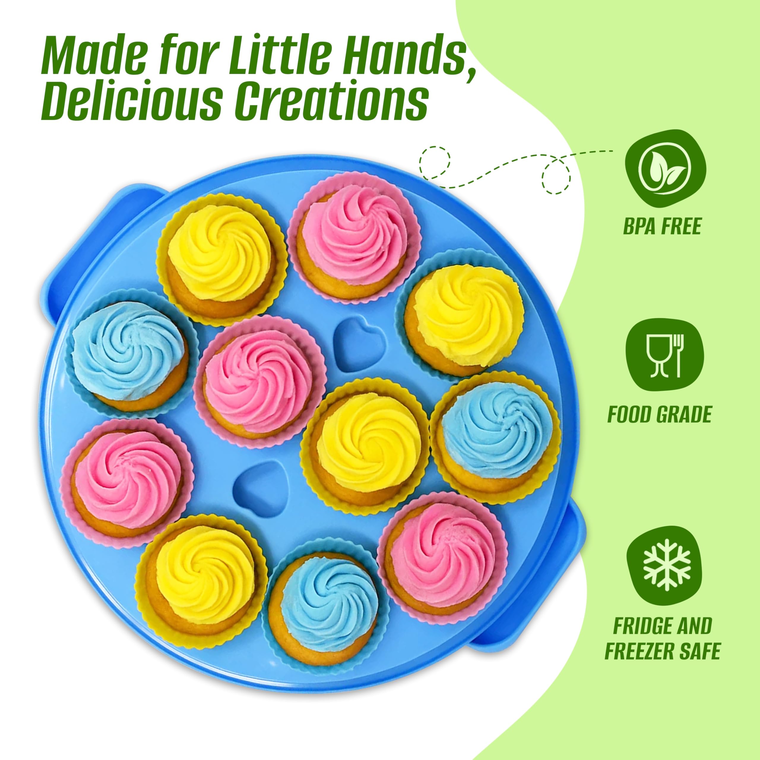 PERLLI decorating pen and nozzles enable easy cake decorating for young creators