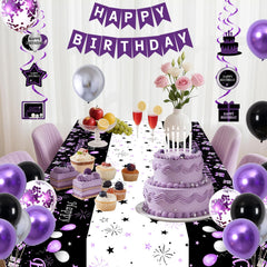 Perpetily birthday table cover protects surfaces with style