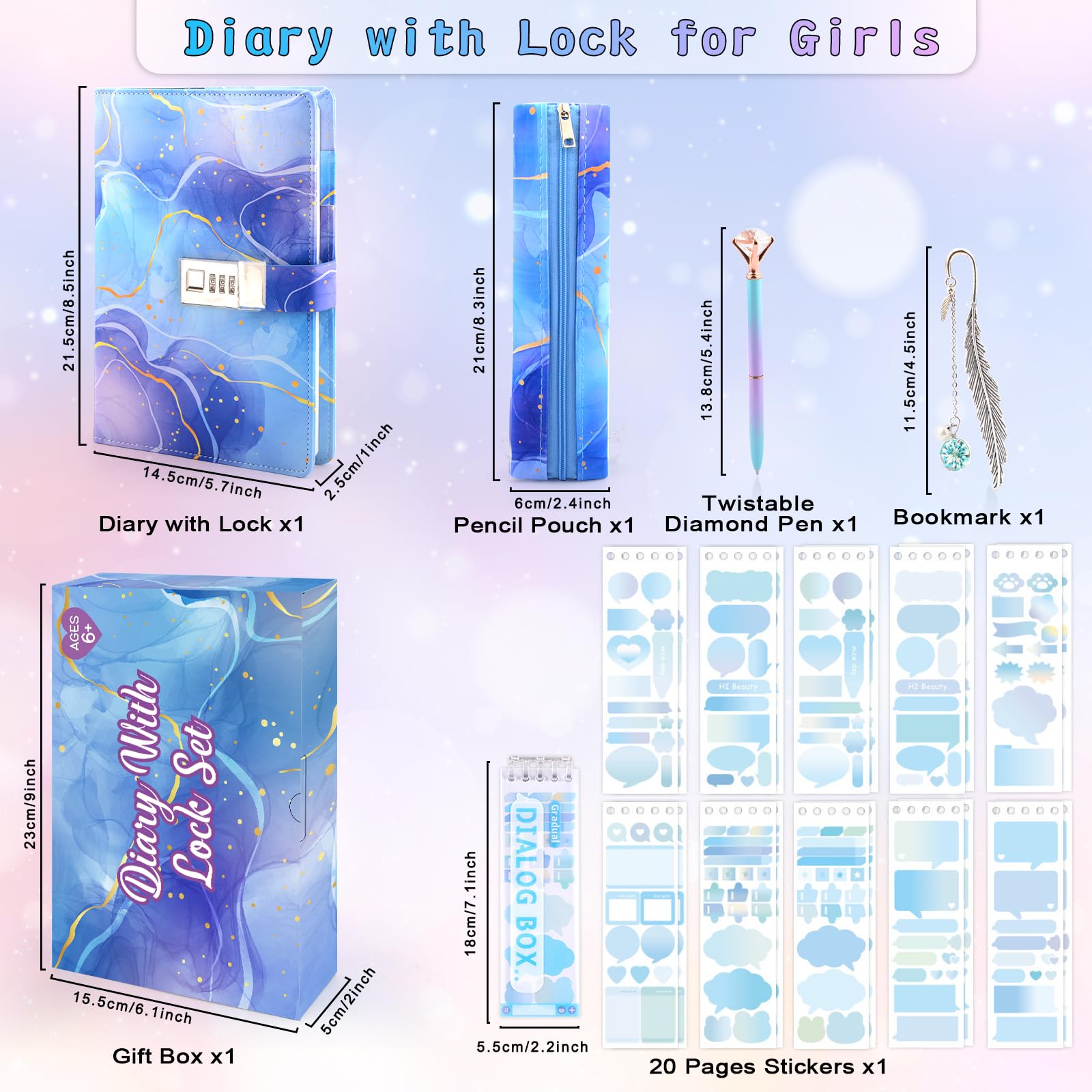 Perpetily diary with lock dial demonstrates password security for daily entries
