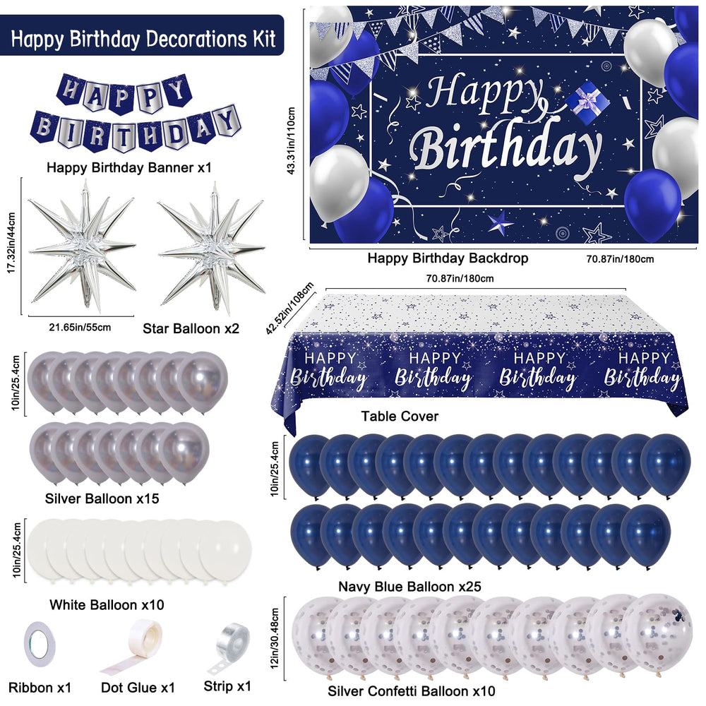Perpetily happy birthday banner, easy to hang for instant celebration.