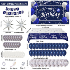 Perpetily happy birthday banner, easy to hang for instant celebration.