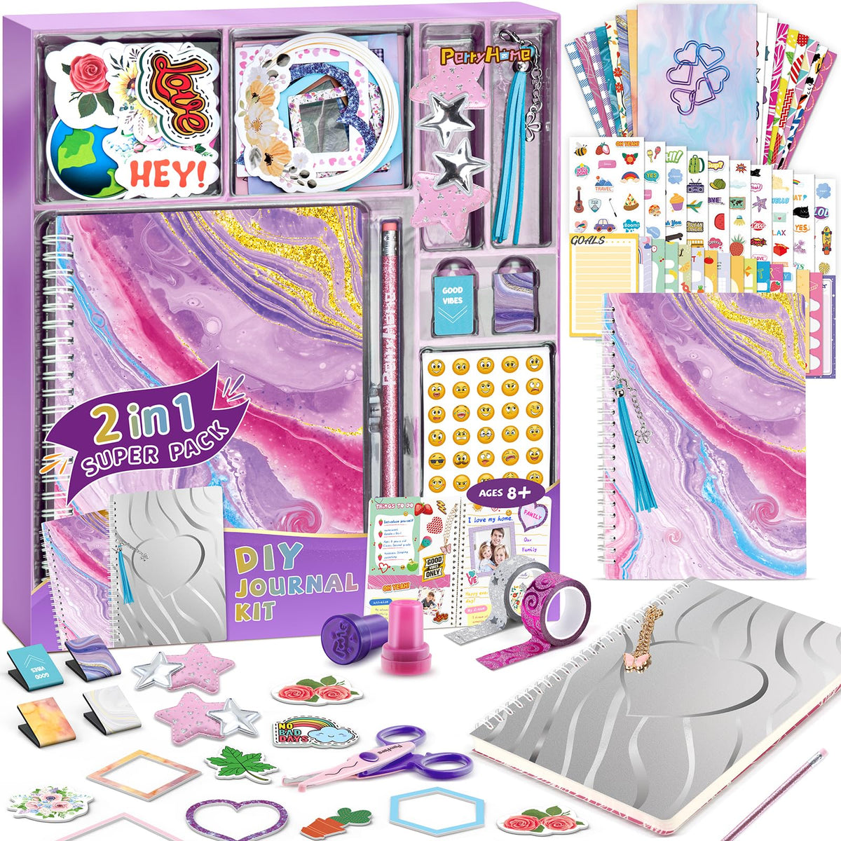 PERRYHOME DIY Journal Kit cover shows vibrant design inspiring creative storytelling.