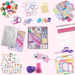 PERRYHOME DIY Journal Kit pages interior highlight bleed-resistant paper for smooth writing.