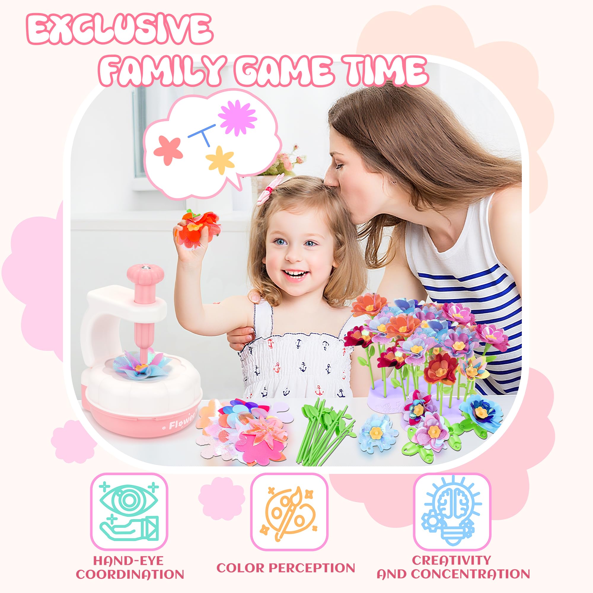 PERRYHOME Fabric Flower Bouquets stems offer sturdy support for reusable crafts