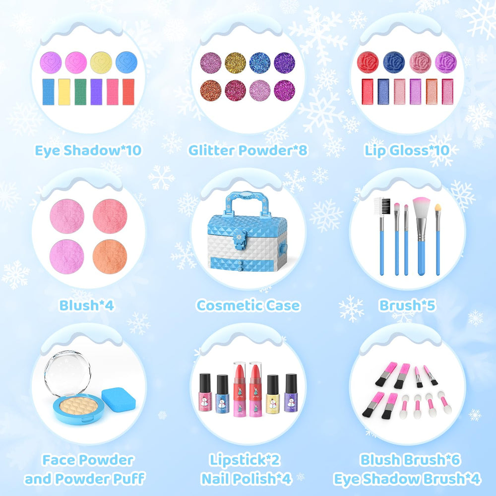PERRYHOME Frozen-themed makeup box for pretend dress-up and storytelling.