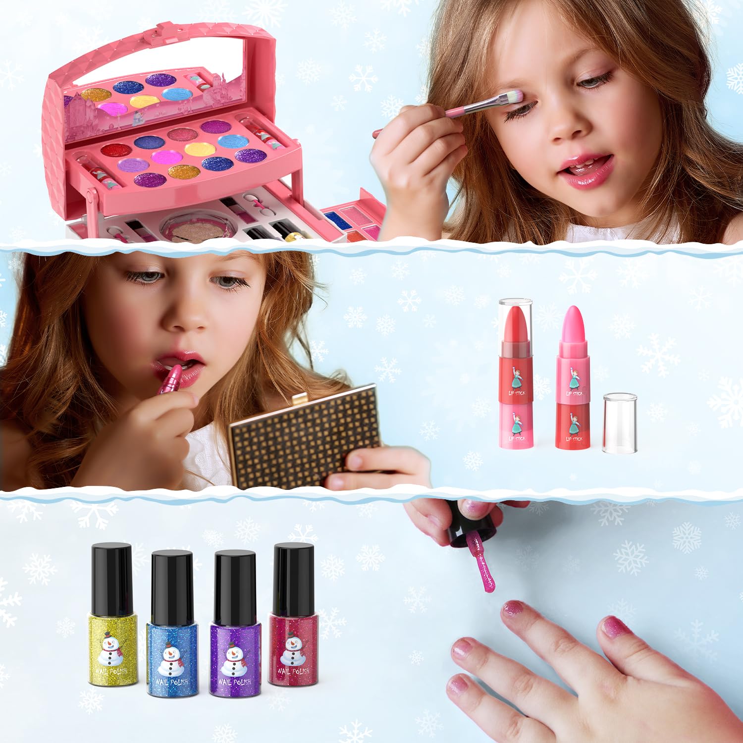 PERRYHOME glitter eyeshadow panels for sparkling looks