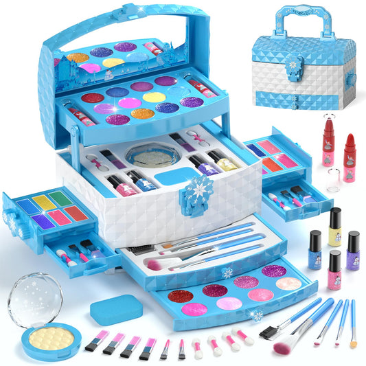 PERRYHOME 56-piece makeup set in Frozen theme, inspires imaginative play.