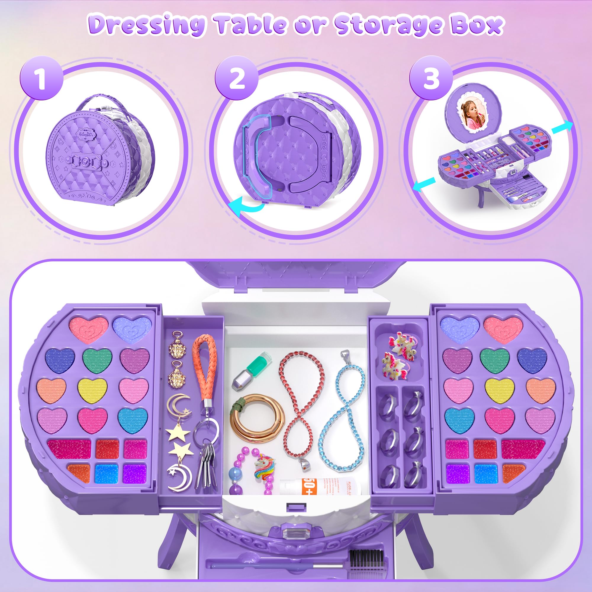 PERRYHOME safety-friendly washable cosmetics for young artists