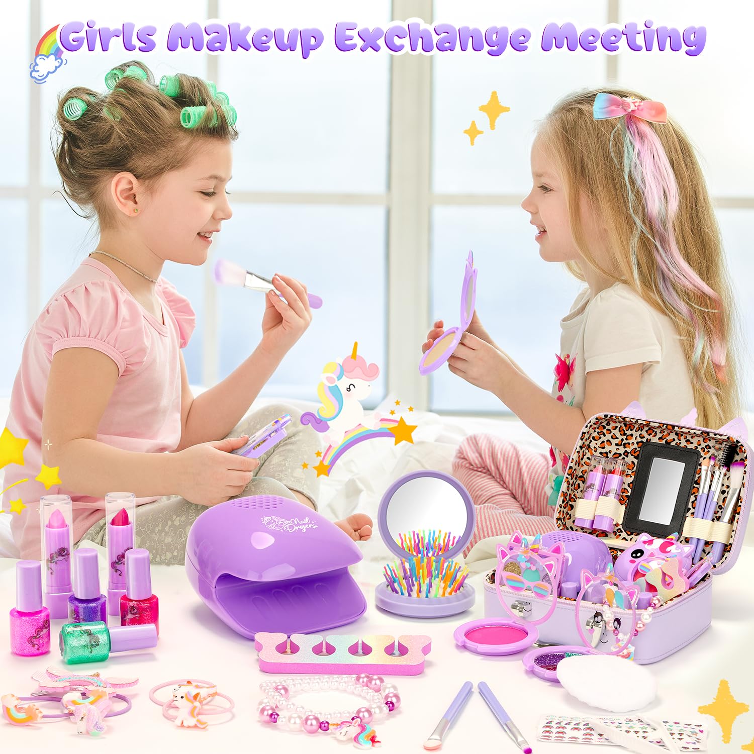 PERRYHOME makeup brush set for precise, kid-friendly application