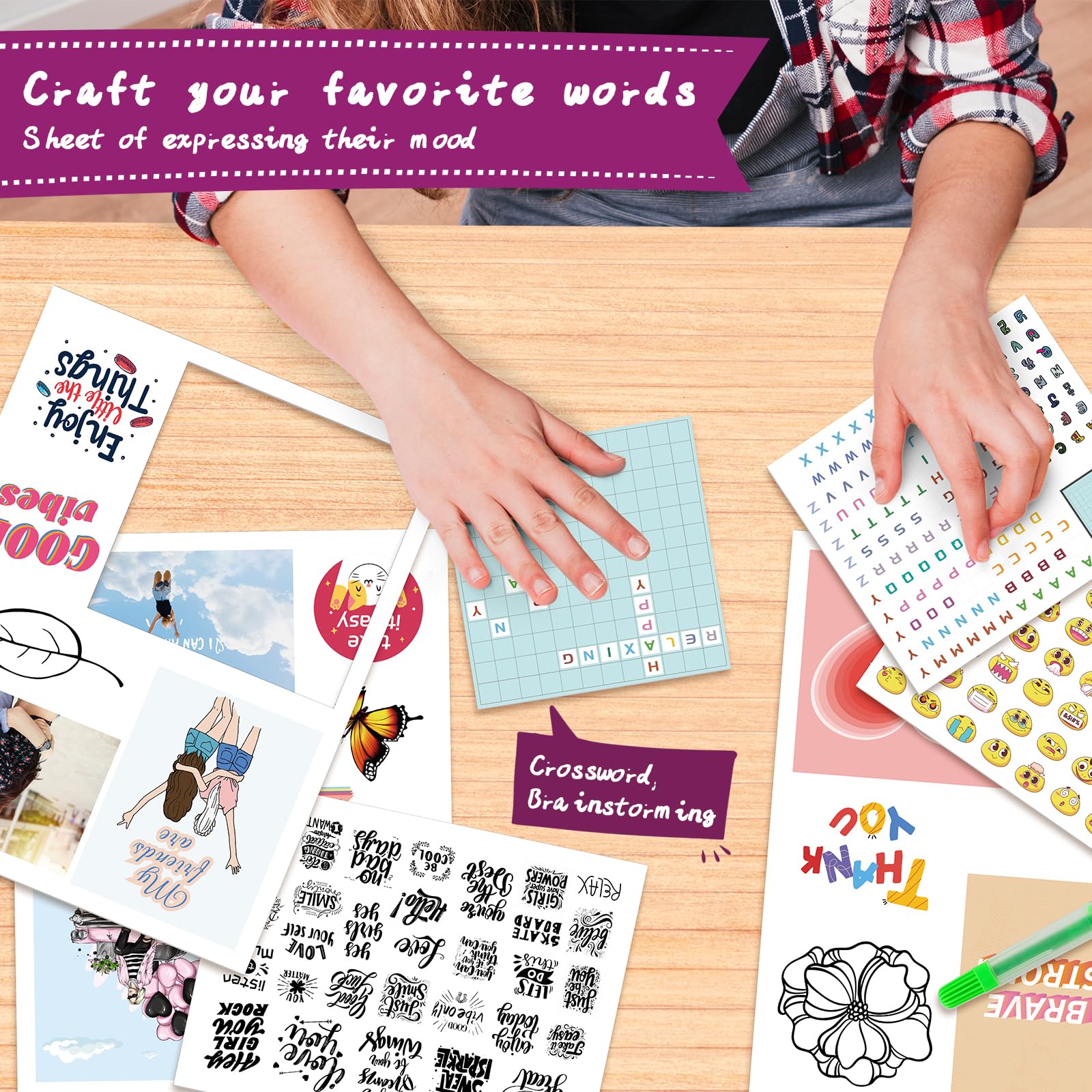 PERRYHOME sticker and cutout variety for DIY decor