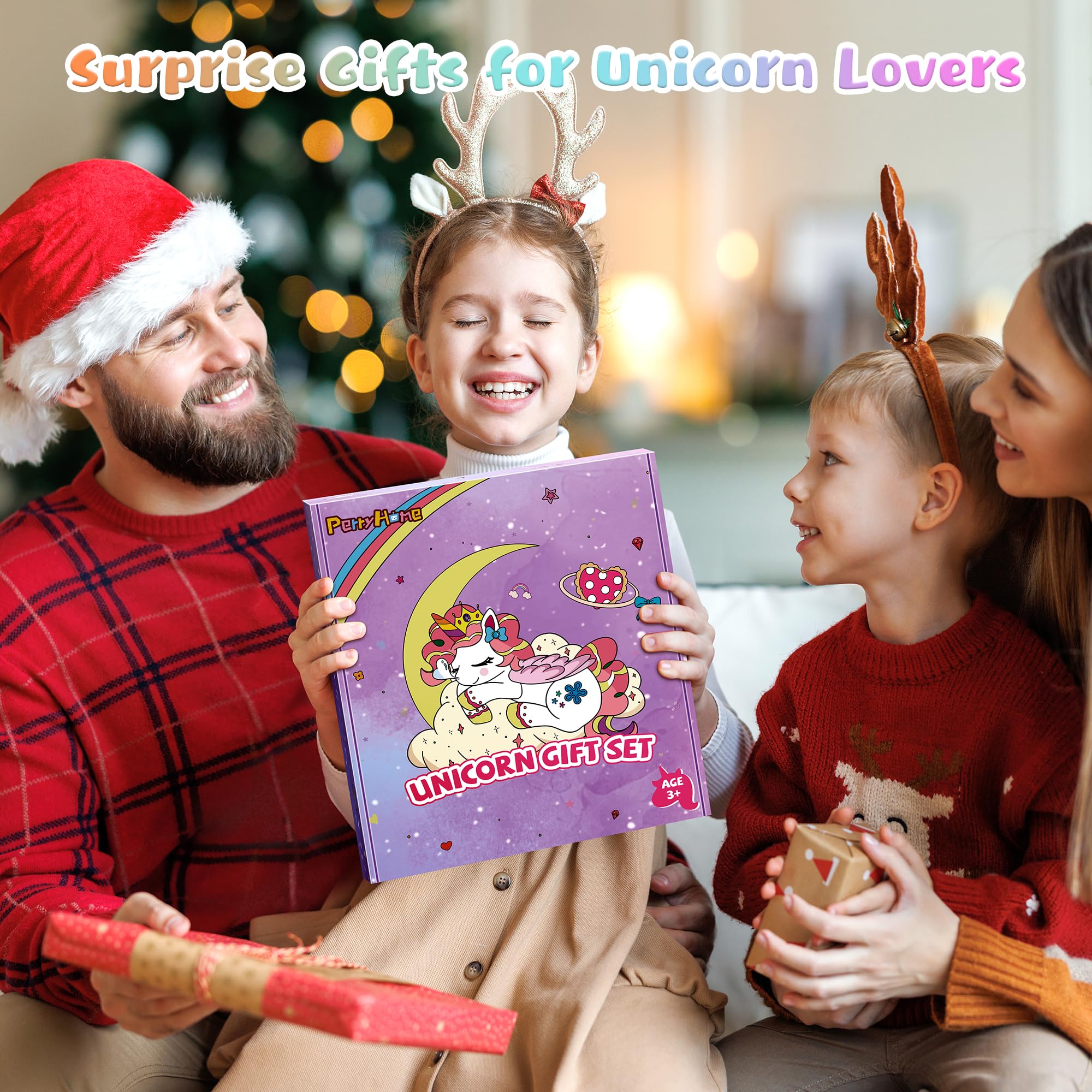 Perryhome Unicorn gift pack showcases a versatile, multi-toy collection for birthdays or back-to-school.
