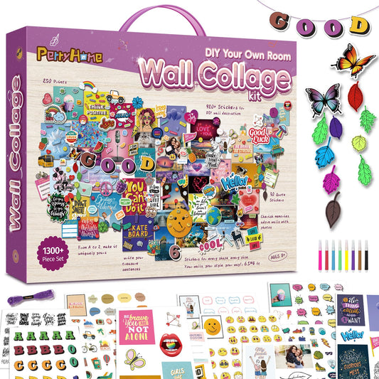 PERRYHOME wall collage kit contents for creative room decor
