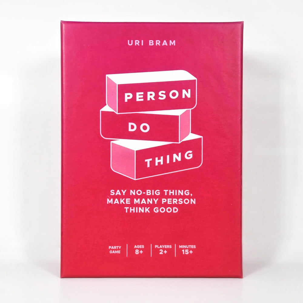 Person Do Thing card game cover featuring vibrant art for social play