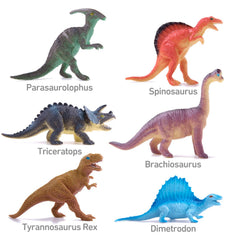 Peruser durable non-toxic plastic dinosaurs for safe rugged play.
