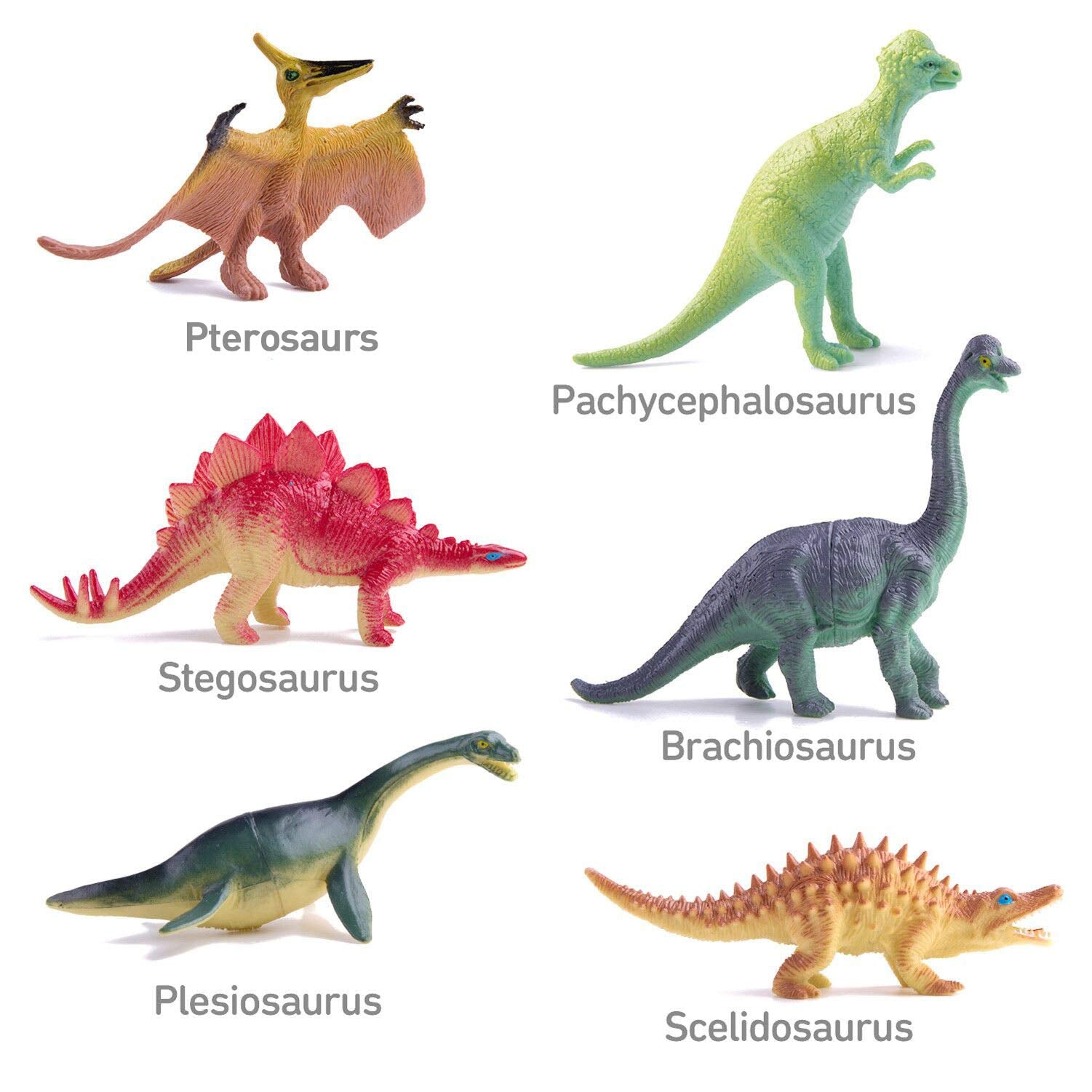 Peruser 5-7 inch dinosaur figures with educational book inspire curiosity.