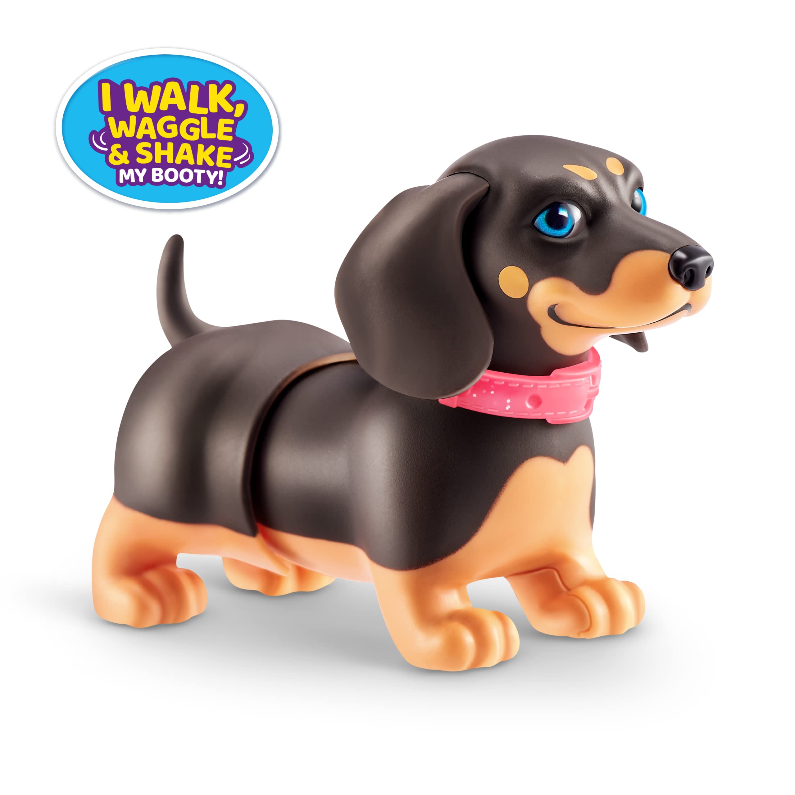 Pets Alive Booty Shakin' Pups dachshund in motion for interactive fun.