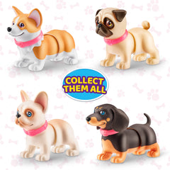 Pets Alive Booty Shakin' Pups frenchie with glass eyes.