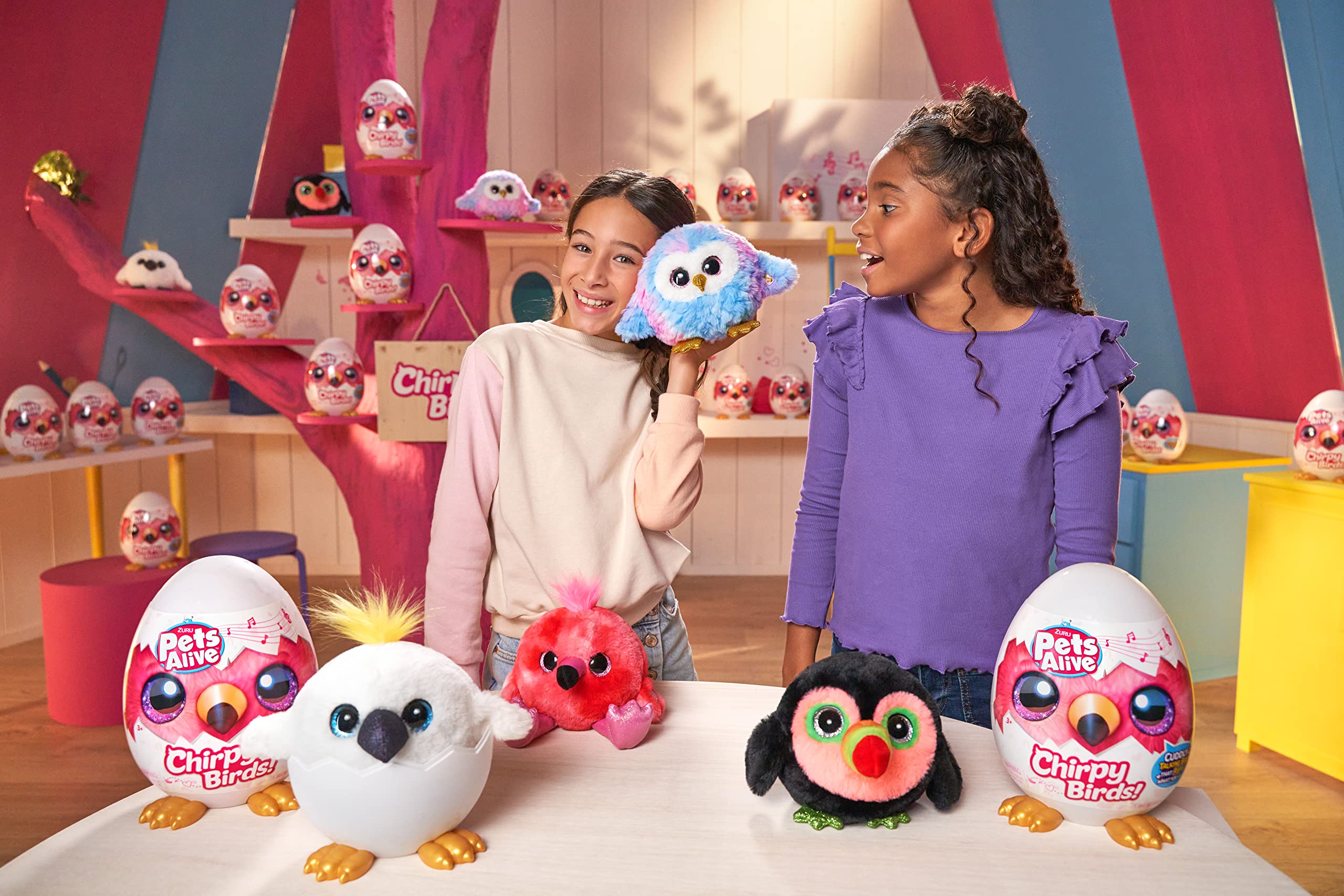 Pets Alive Chirpy Birds Toucan fluffy clay for creative styling