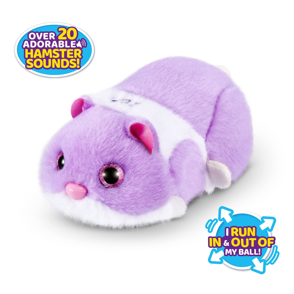 Pets Alive Hamstermania Purple sounds demo enriches play.
