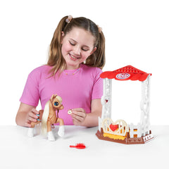 Pets Alive My Magical Pony mane styling with the included hairbrush for creative looks.