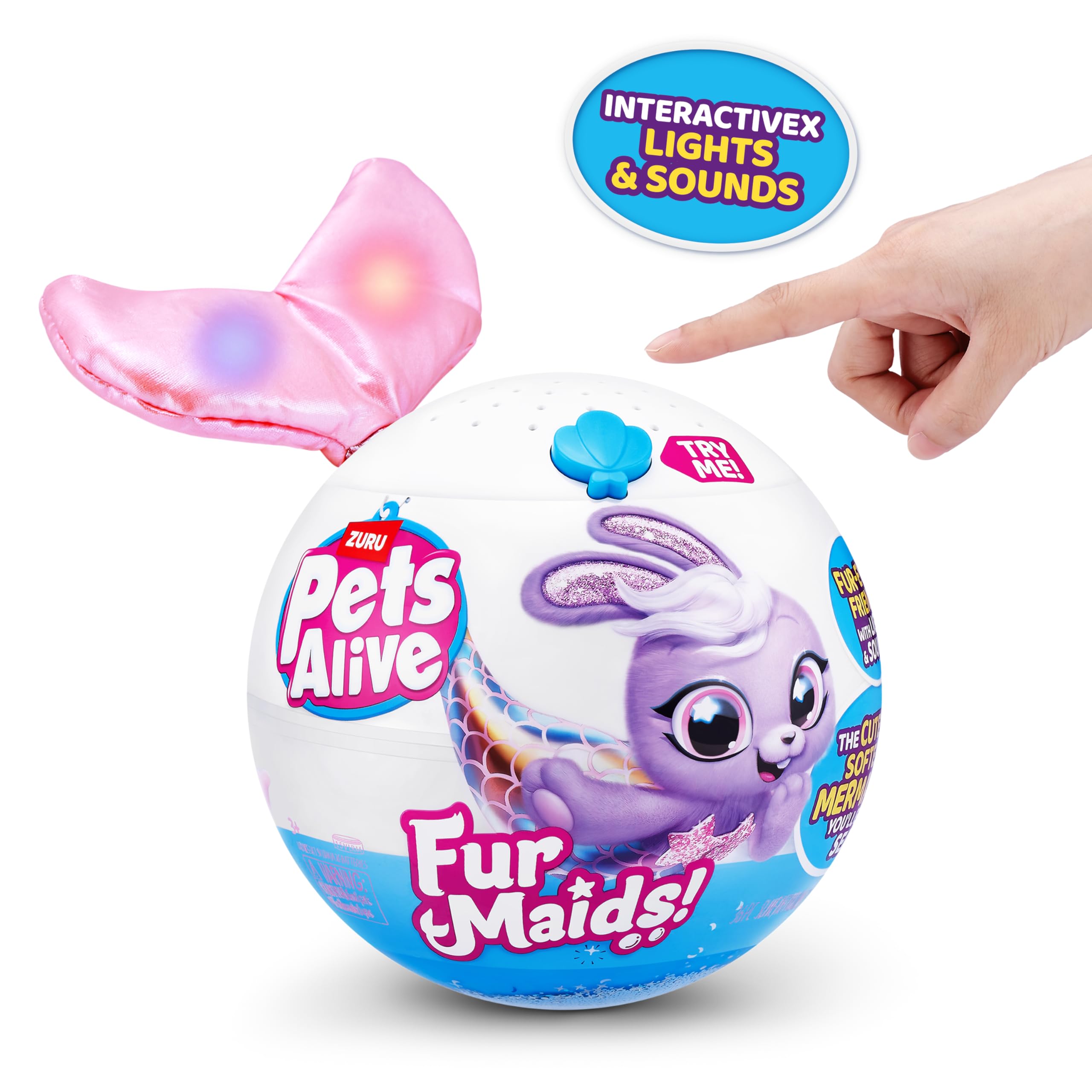 Pets Alive Furmaids interactive capsule with snow globe effect for magic