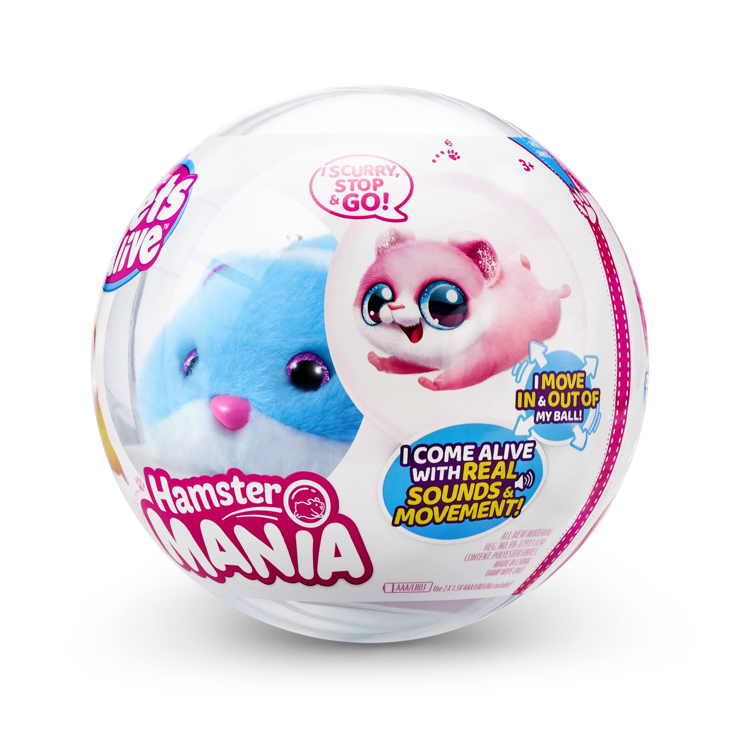 Pets Alive Hamstermania blue unboxing moment reveals furry friends and delight
