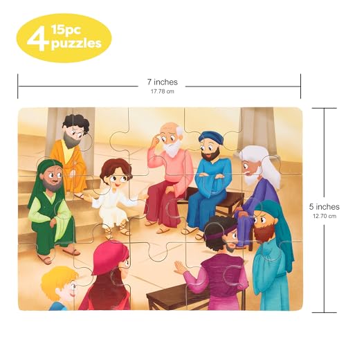 Peyo Pals Bible Puzzles: Fishers of Men scene prompts family discussion on purpose.