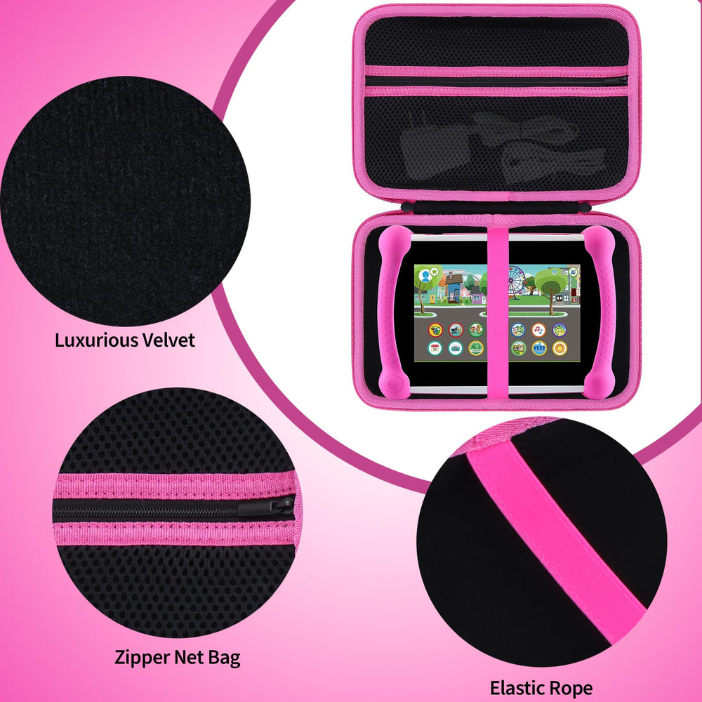 Peyyargo LeapPad Academy case mesh pocket for accessories