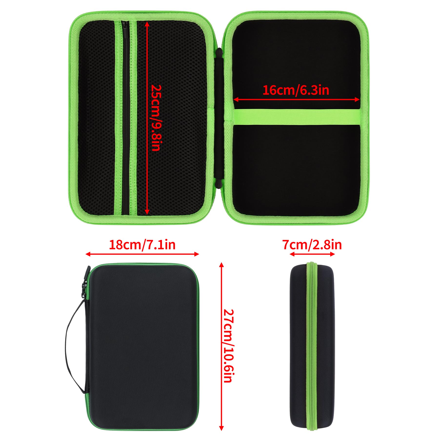 Peyyargo LeapPad storage case in travel bag demonstrates portability