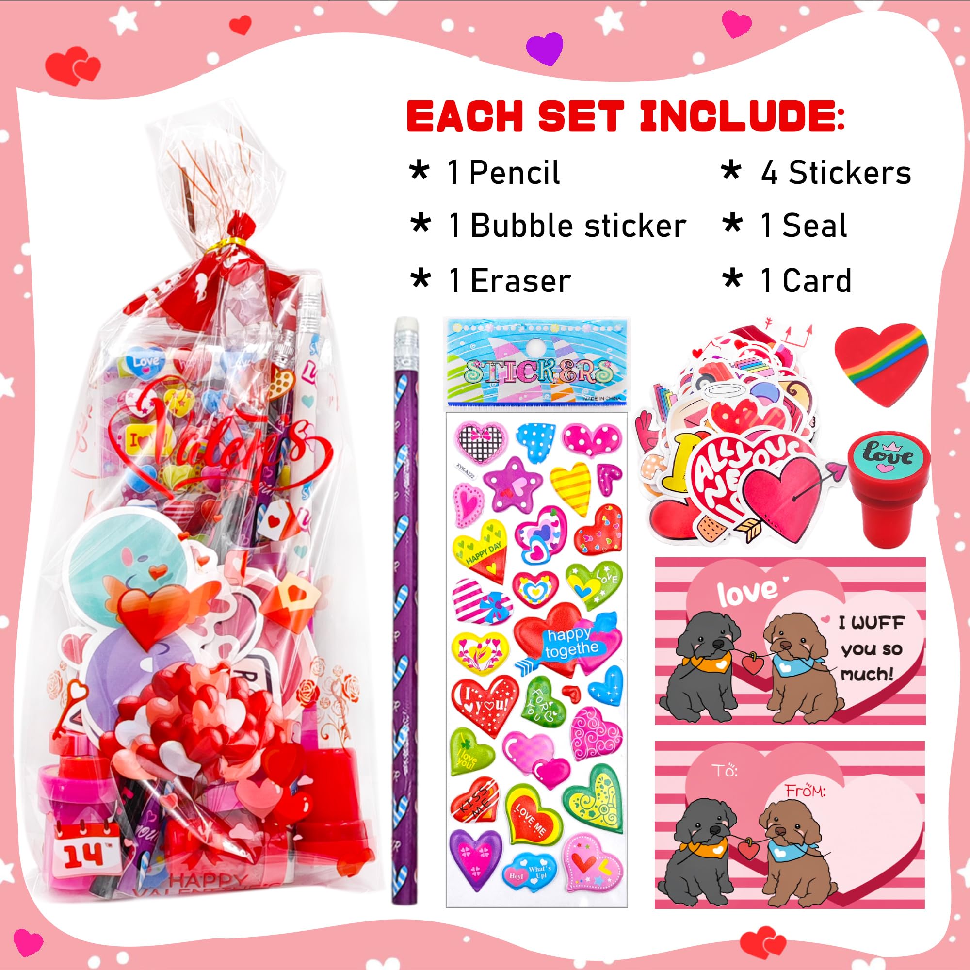 Phaorui heart foam stickers brighten Valentine displays in class.