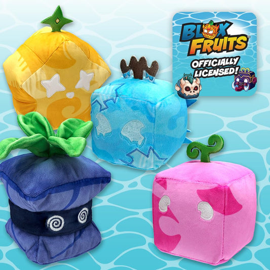 PhatMojo BLOX Fruits plush side view highlighting vibrant colors.