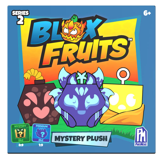 PhatMojo Blox Fruits plush surprise collectible, 4-inch display-ready for fans.
