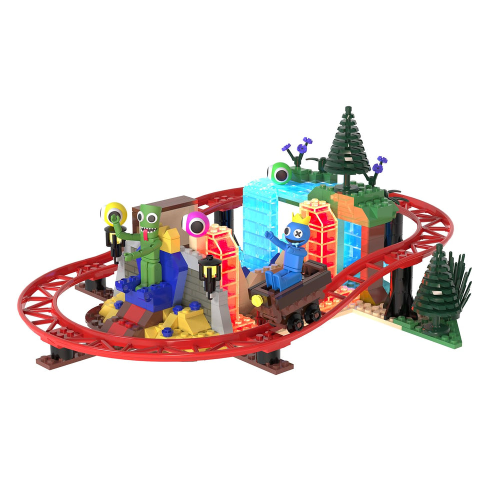 PhatMojo Rainbow Friends Blue throne scene for role-play adventures.