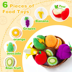 PHEZAPA machine-washable plush fruits withstand tugging during play.