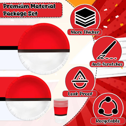 Phiemate cartoon birthday plates brighten tables and simplify serving.