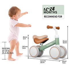 Phobby Baby Balance Bike safe steering limit reduces side slips.