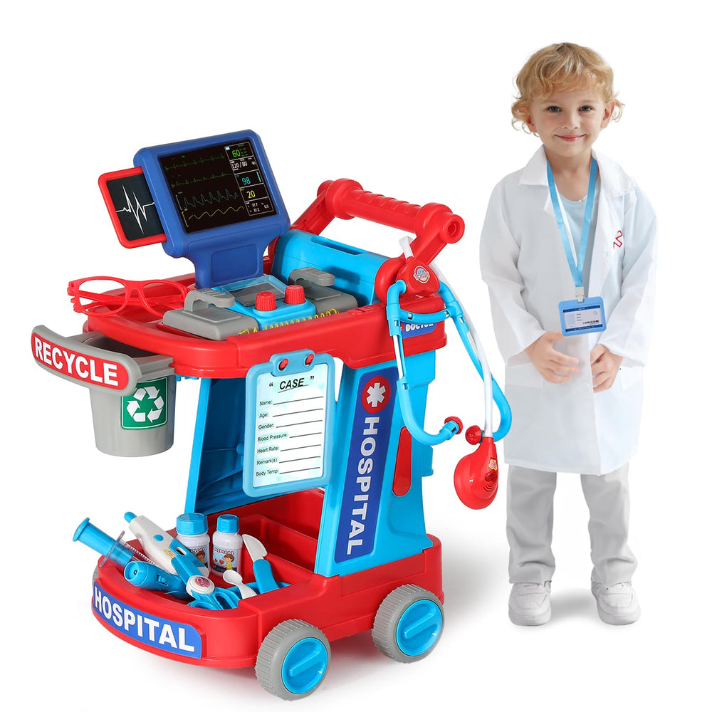 Phobby Doctor Cart Stethoscope for imaginative role-play and caregiver confidence.