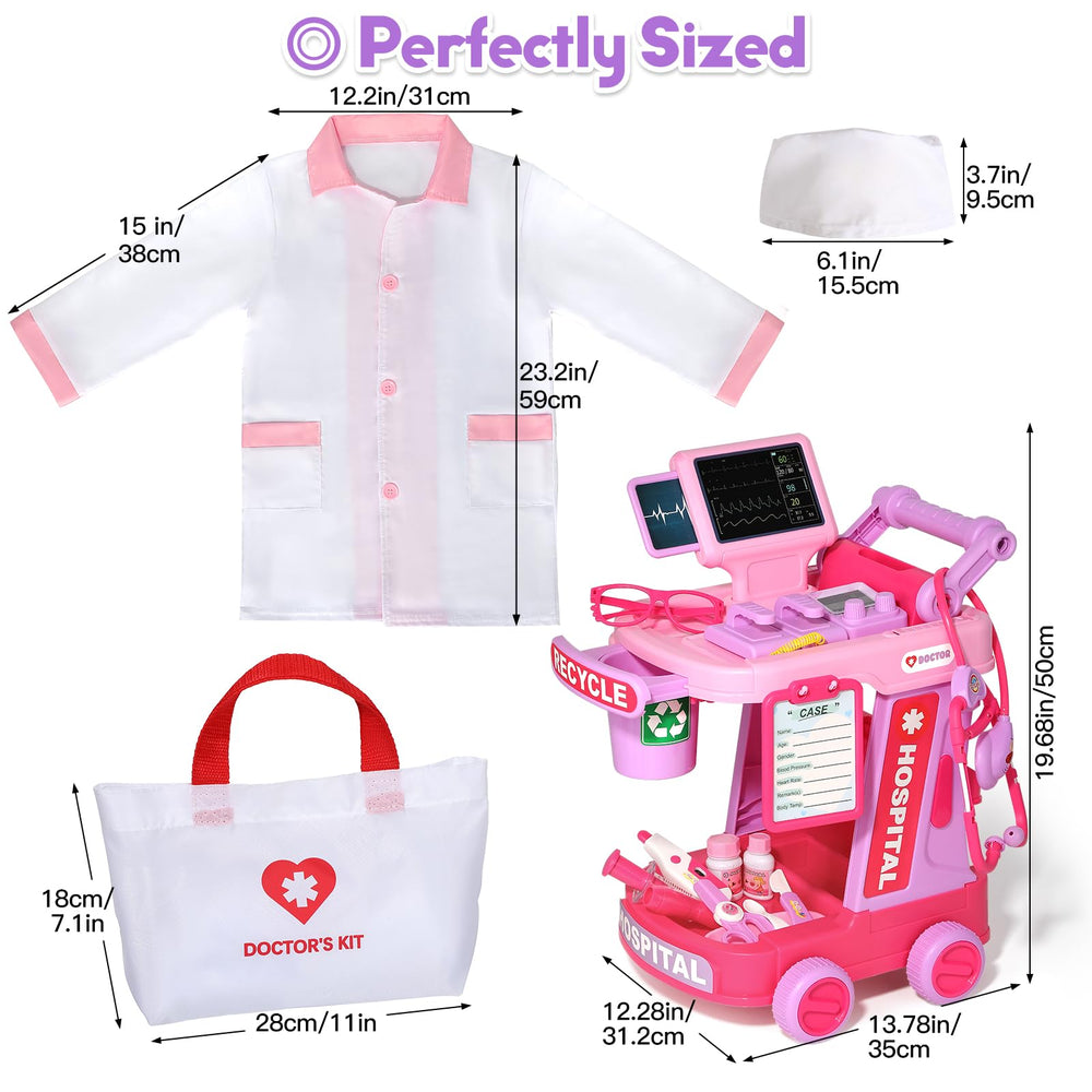 Phobby Doctor Kit doctor costume enhances role play.