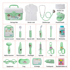 Phobby doctor kit supports early health curiosity and fine motor skills.