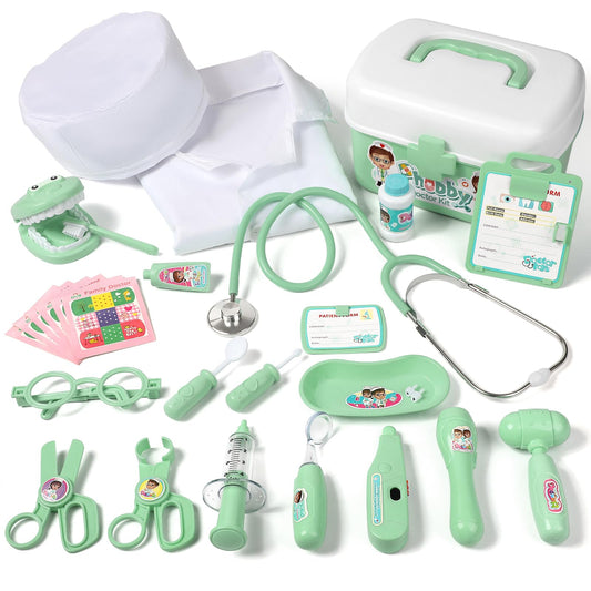Phobby stethoscope close-up for authentic play and heartbeat listening.