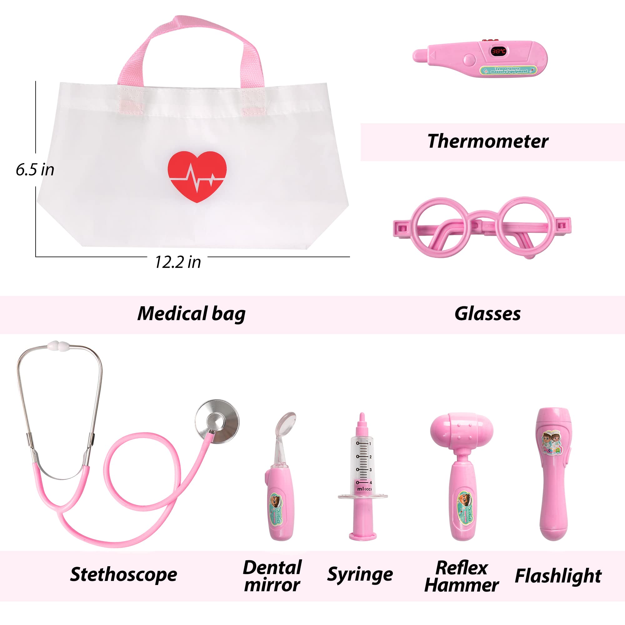 Phobby Kids Doctor Kit dental mirror for dental checkups during pretend play