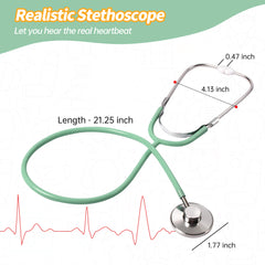 Phobby stethoscope showing heartbeat for realistic pretend exams.
