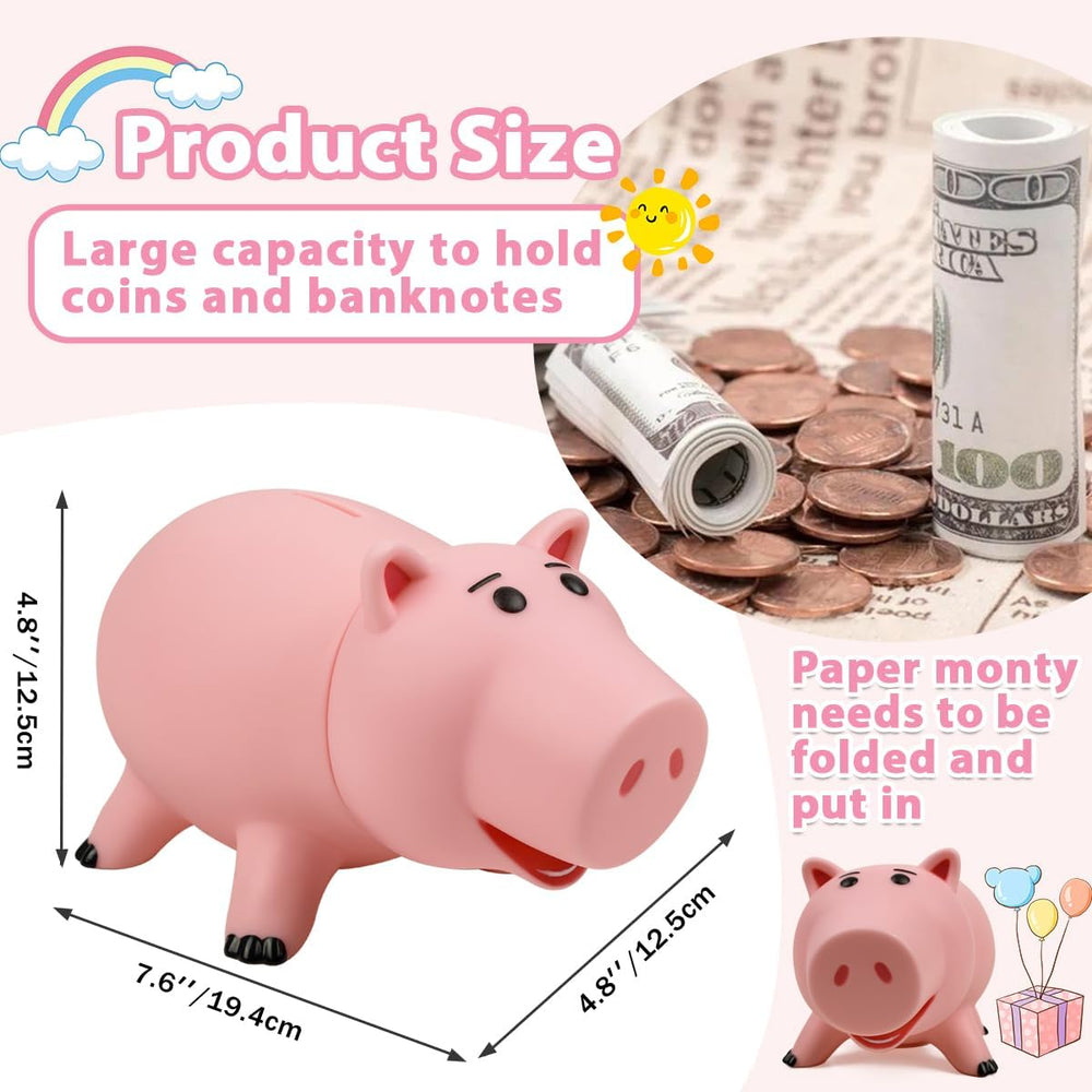 PHOCAS Hamm piggy bank coin slot showing generous capacity for savings